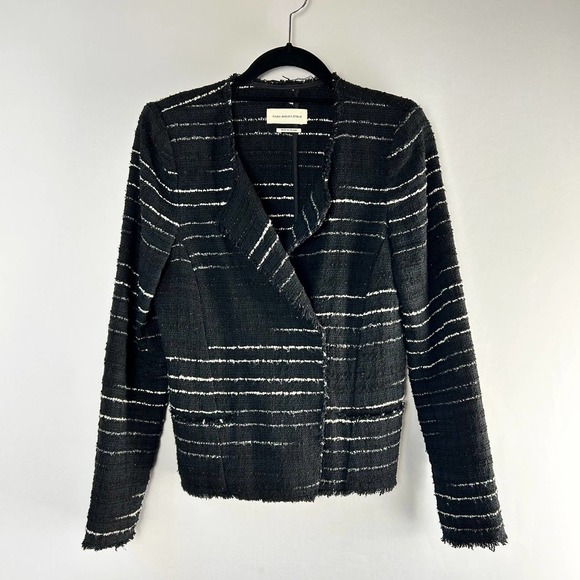 Isabel Marant Black and White Striped Blazer - Picture 5 of 10
